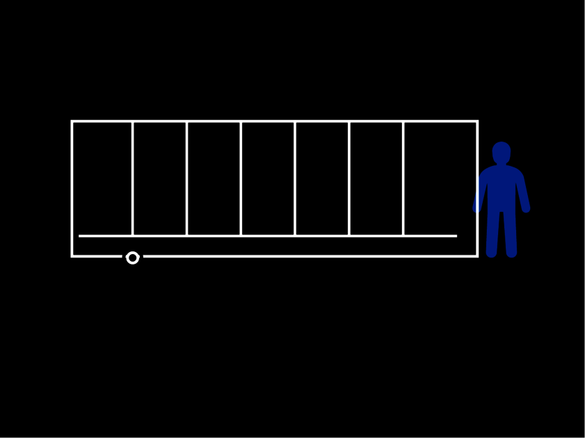 Grafik eines Abrollcontainers mit 33 cbm