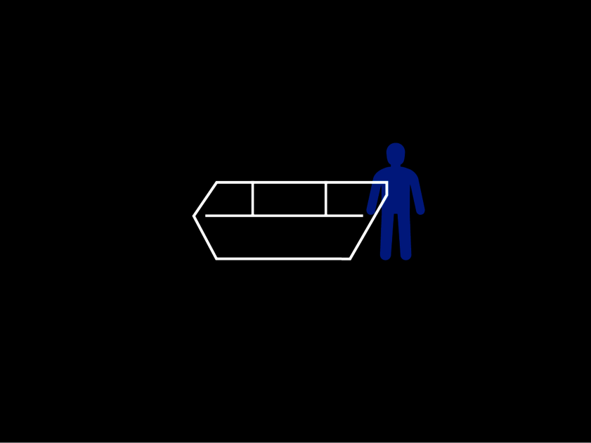 Grafik eines Absetzcontainers mit 5 cbm